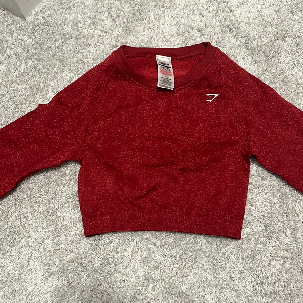 gym shark cropped long sleeve